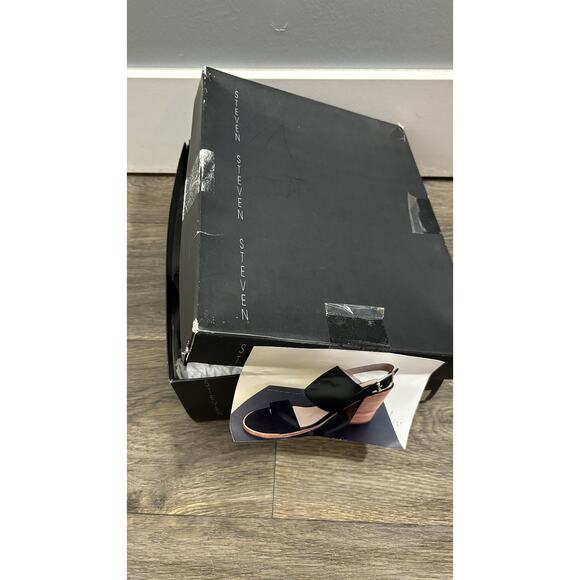 Steven by steve madden black strappy heels size 8 - Picture 7 of 7